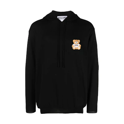Moschino Black Cartoon Graphic Hoodie Sweatshirt 0914-2001-0555