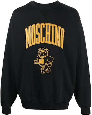 Sudadera Negra Moschino con Logo y Letras Estampadas A1709-7031-A1555 Order Sudadera Negra Moschino con Logo y Letras Estampadas A1709-7031-A1555