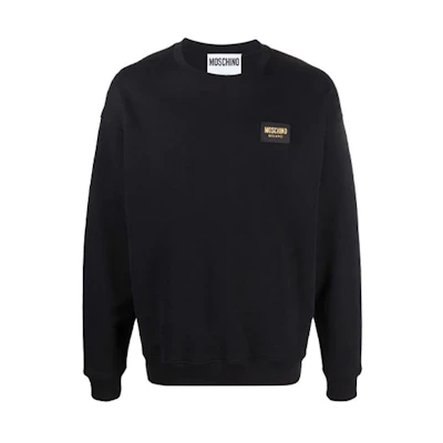 MOSCHINO Black Logo Plaque Long Sleeve Sweatshirt A1721-7027-0555