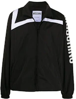 MOSCHINO Black Logo Sleeve Zip-Up Track Jacket A0627-0221-3555 MOSCHINO Black Logo Sleeve Zip-Up Track Jacket A0627-0221-3555