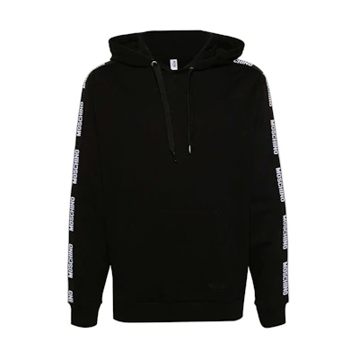 MOSCHINO Black Logo Tape Loose Fit Sweatshirt A170944220555