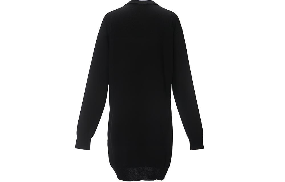 Lookbook モスキーノ ブラック ペーパークリップ テディベア ニット セーター ユニセックス E-V0493-5501-1555