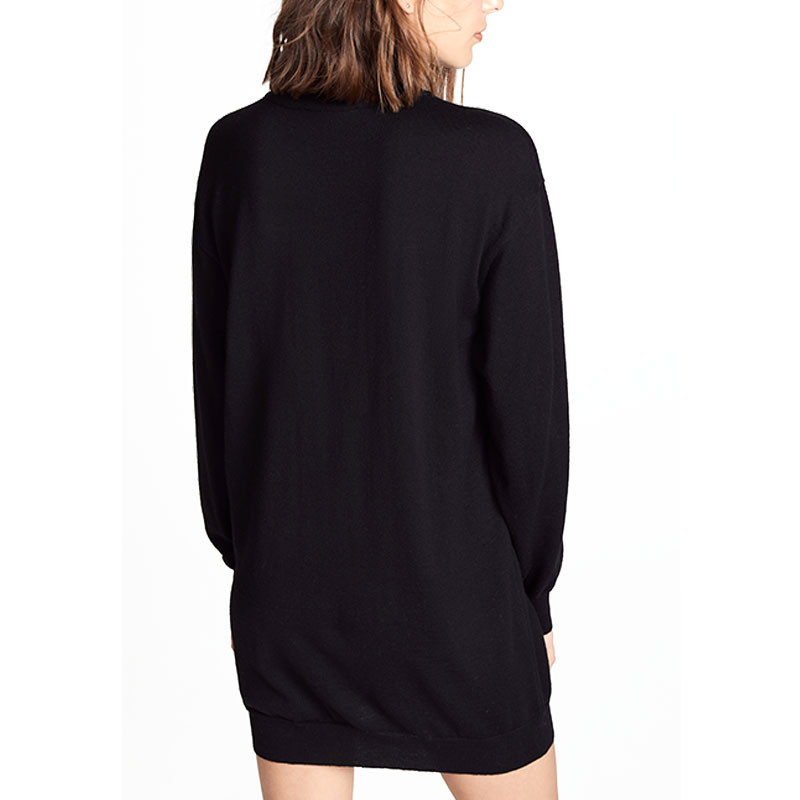 Details for モスキーノ ブラック ペーパークリップ テディベア ニット セーター ユニセックス E-V0493-5501-1555