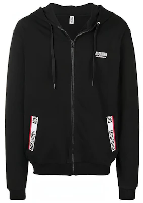 Moschino Black Pocket Patch Casual Hooded Jacket 1-T1710-8116-555 Buy Moschino Black Pocket Patch Casual Hooded Jacket 1-T1710-8116-555