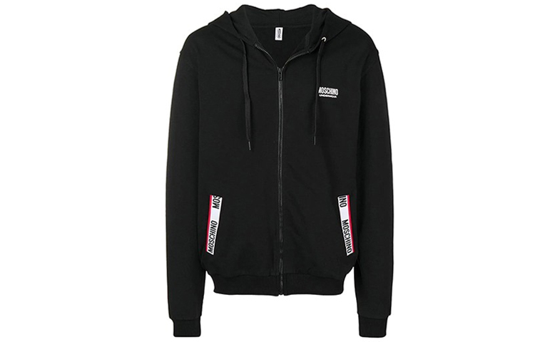 Order Moschino Black Pocket Patch Casual Hooded Jacket 1-T1710-8116-555