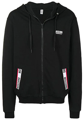 Moschino Black Pocket Patch Casual Hooded Jacket 1-T1710-8116-555 Order Moschino Black Pocket Patch Casual Hooded Jacket 1-T1710-8116-555