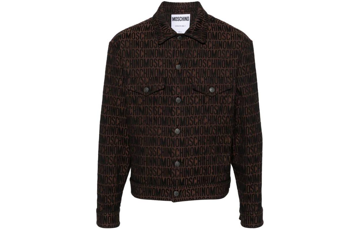 Moschino Black Printed Full-Zip Jacket with Graphic Design A0615-2623-1103