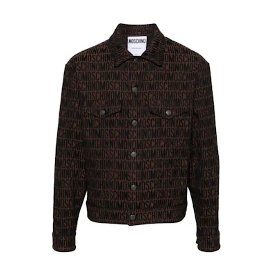 Moschino Black Printed Full-Zip Jacket with Graphic Design A0615-2623-1103