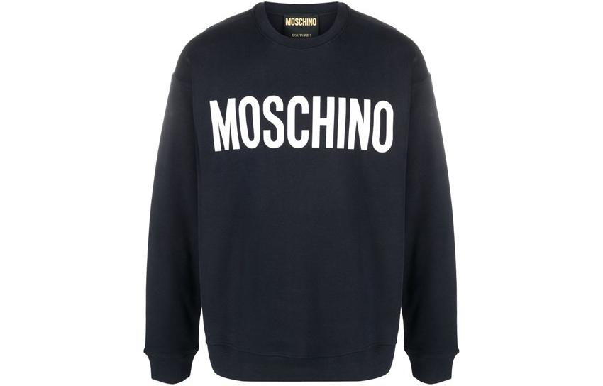 MOSCHINO Black Pullover Sweatshirt with Lettering Design A170152281002