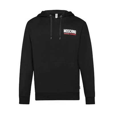 MOSCHINO Black Pullover Sweatshirt with Logo Print A1720-8103-0555