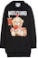 Order Moschino Hoodie Dress Lengan Panjang Cetakan Roman Teddy Bear Hitam. E-V0427-5527-2555