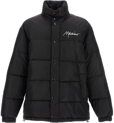 モスキーノ ブラック スリムフィット ジャケット レタープリント スナップボタン A0629-5215-1555 Buy モスキーノ ブラック スリムフィット ジャケット レタープリント スナップボタン A0629-5215-1555