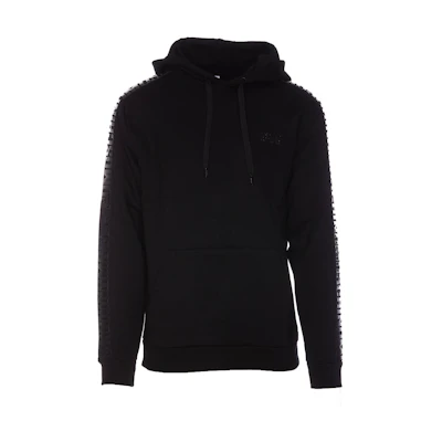 MOSCHINO Black Solid Color Loose Fit Hoodie Long Sleeve Sweater 1717-4414-0555