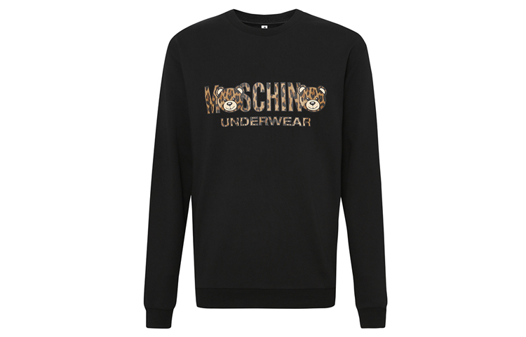 Moschino Black Sweatshirt with Colorful Candy Letter Design A1707-8129-0555