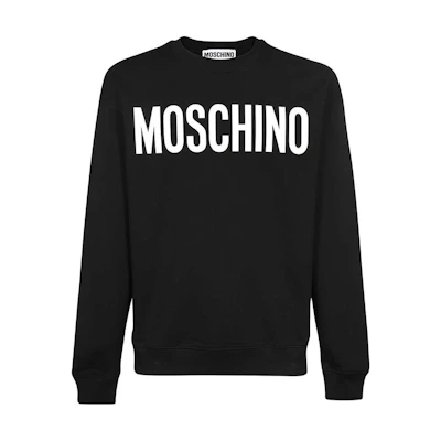 MOSCHINO Black Thick Crewneck Pullover Sweatshirt Long Sleeve ZPJ1718-7027-A1555