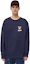Purchase Moschino Blue Crewneck Pullover Sweatshirt with Animal Print Design A1288-4411-0290