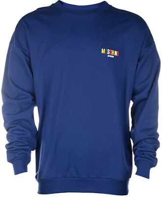 MOSCHINO 藍色字母Logo圓領長袖休閒上衣 A1704-2811-0290 Buy MOSCHINO 藍色字母Logo圓領長袖休閒上衣 A1704-2811-0290