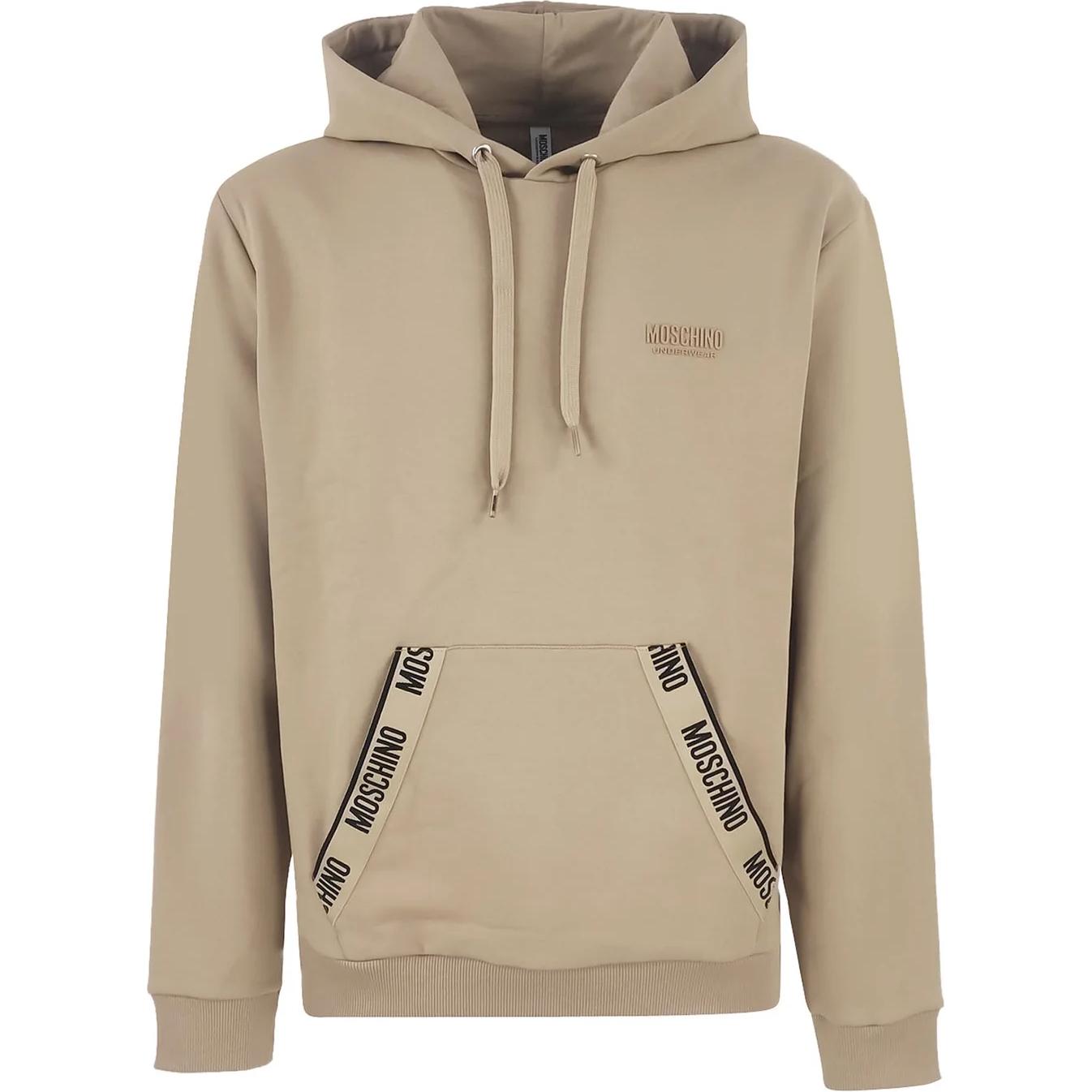 MOSCHINO Brown Letter Pullover Hoodie Long Sleeve A1793-4424-0091