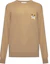 Buy Moschino Brown Solid Color Round Neck Pullover Loose-Fit Sweatshirt V0902-2001-0148