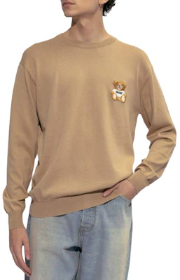 Moschino Brown Solid Color Round Neck Pullover Loose-Fit Sweatshirt V0902-2001-0148 Shop Moschino Brown Solid Color Round Neck Pullover Loose-Fit Sweatshirt V0902-2001-0148
