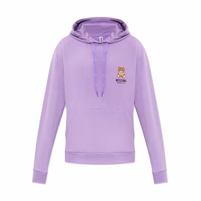 MOSCHINO Cartoon Logo Print Purple Hoodie A170-9810-4247