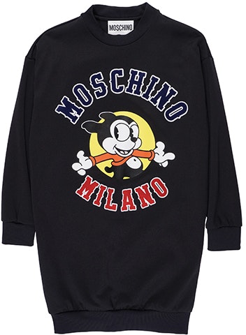 moschino-cartoon-print-long-sleeve-sweatshirt-dress-black-a0454-0541-3555