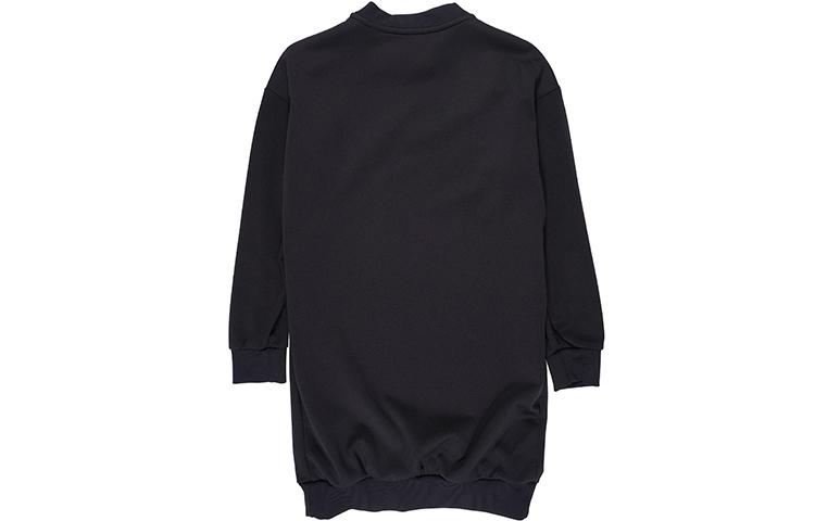 Lookbook 모스키노 만화 프린트 긴팔 스웻셔츠 원피스 블랙. A0454-0541-3555