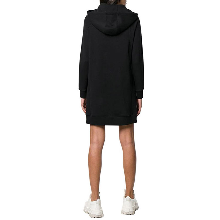 Details for MOSCHINO 馬戲團卡通熊印花黑色連帽洋裝。 V0453-0527-3555