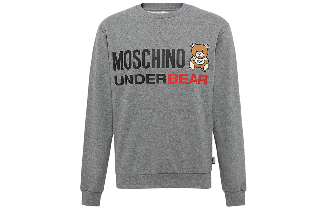 MOSCHINO Classic Cartoon Print Logo Crewneck Sweatshirt Unisex 1-A1701-8106-0489