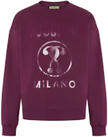 Moschino Double Question Mark Organic Cotton Sweatshirt Pink Mens Crewneck A1702-7028-0195 Moschino Double Question Mark Organic Cotton Sweatshirt Pink Mens Crewneck A1702-7028-0195