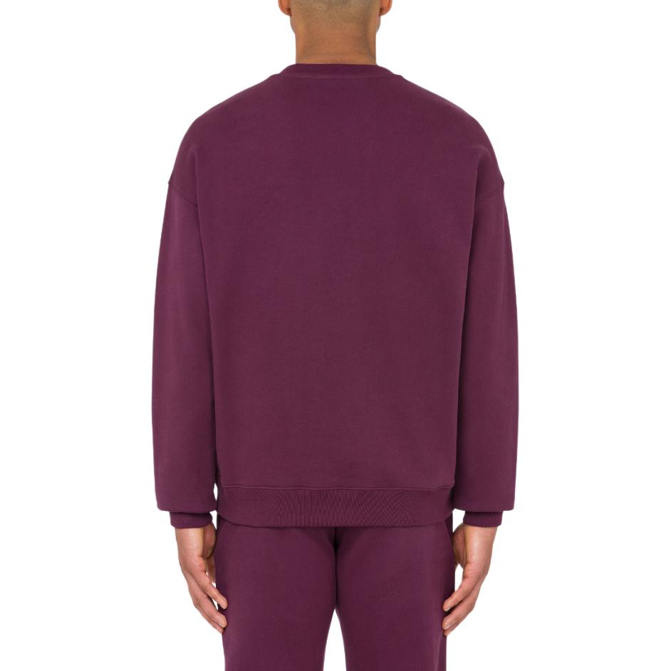 Shop Moschino Double Question Mark Organic Cotton Sweatshirt Pink Mens Crewneck A1702-7028-0195