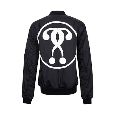MOSCHINO Double Question Mark Print Jacket Black ( Casual Outerwear) ZJ0616-0215-1555
