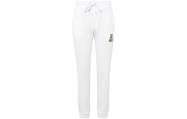 MOSCHINO Embroidered Bear Casual Pants White  Fashion. 4305-8112-0001