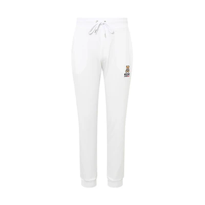 MOSCHINO Embroidered Bear Casual Pants White Fashion. 4305-8112-0001