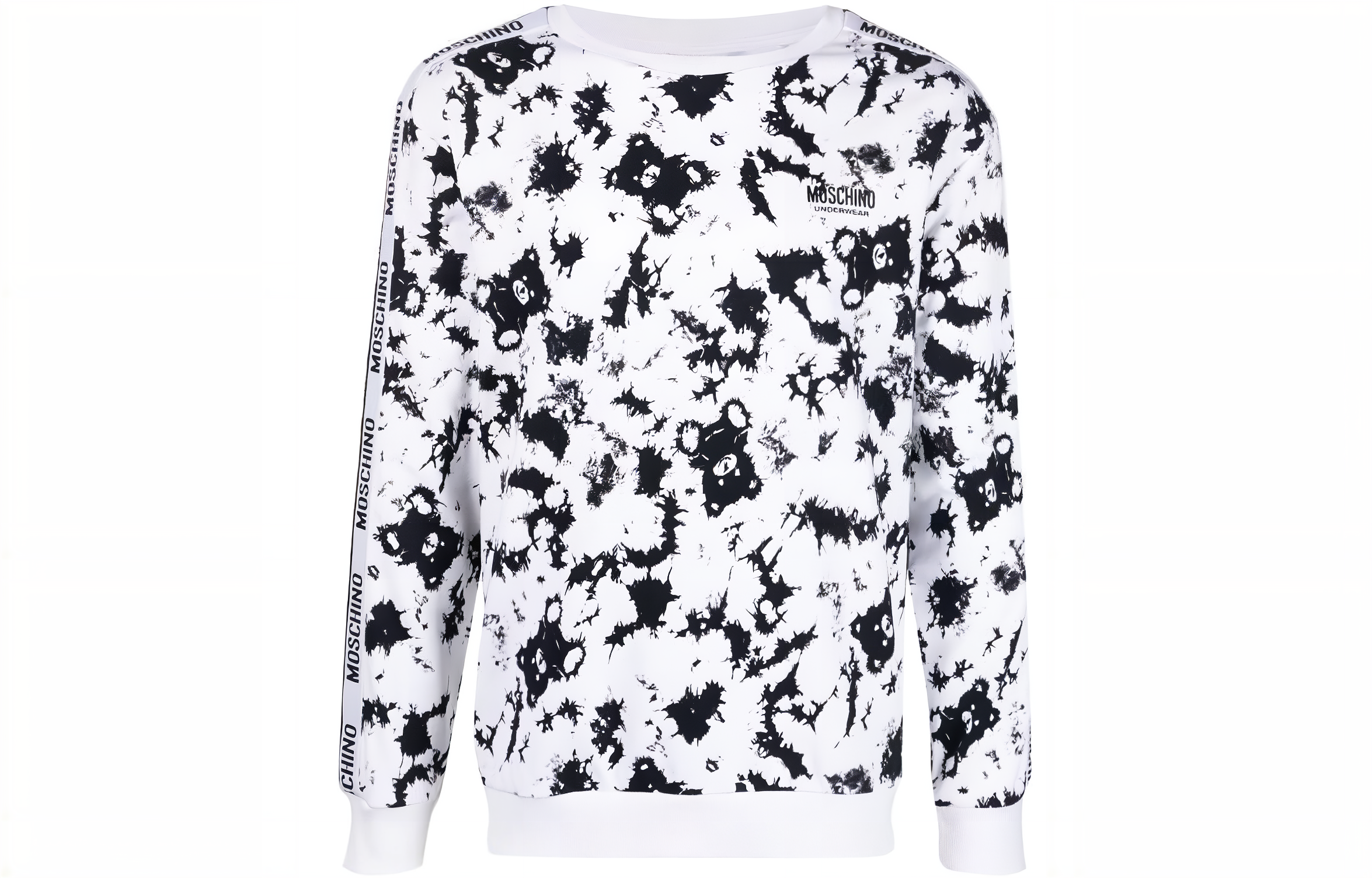 MOSCHINO Floral Print Crewneck Slim-Fit Long Sleeve Sweatshirt A1707-4419-1555