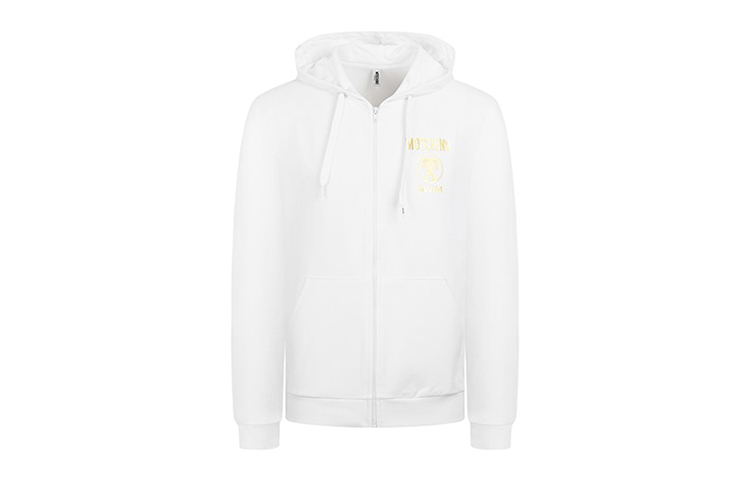 Lookbook Moschino FW20 Golden Flamingo Cotton Hoodie Jacket White 3-A1702-2308-0001