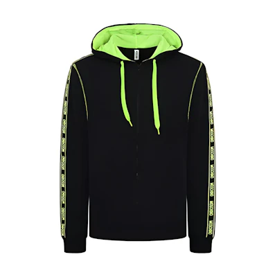 MOSCHINO FW20 Letter Logo Casual Hoodie Black Fashion 1-A1716-8108-0555