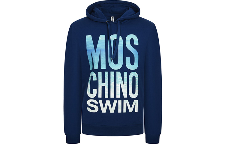 MOSCHINO FW20 Ocean Alphabet Logo Pullover Sweatshirt Blue () 3-A1708-2318-0290