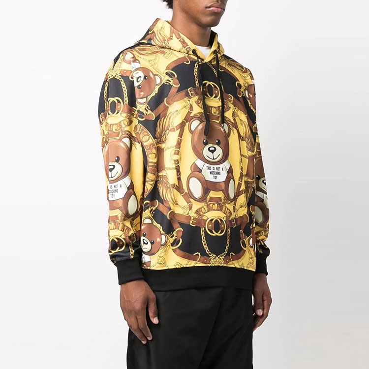 Purchase MOSCHINO FW21 Baju Kuning Pullover dengan Cetakan Kartun Beruang Teddy. J1722-5229-1555