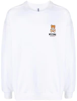 Moschino FW21 Bear Print Crewneck Sweatshirt White Fashion A1719-8120-0001 Moschino FW21 Bear Print Crewneck Sweatshirt White Fashion A1719-8120-0001