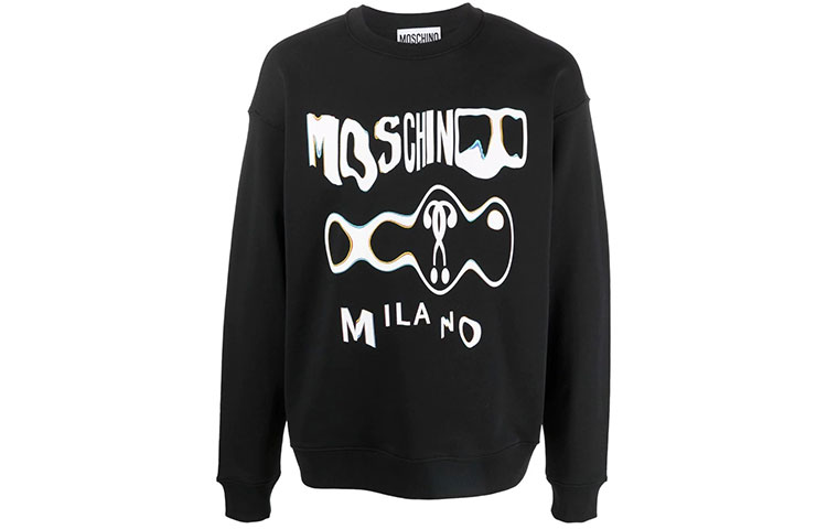 MOSCHINO FW21 Glitter Logo Sweatshirt Black J1719-7027-1555
