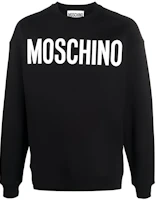 MOSCHINO FW21 Logo Print Crewneck Pullover Sweatshirt Men’s Black A1718-2027-1555 MOSCHINO FW21 Logo Print Crewneck Pullover Sweatshirt Men’s Black A1718-2027-1555