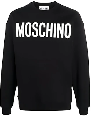 MOSCHINO FW21 Logo Print Crewneck Pullover Sweatshirt Men’s Black A1718-2027-1555 Buy MOSCHINO FW21 Logo Print Crewneck Pullover Sweatshirt Men’s Black A1718-2027-1555