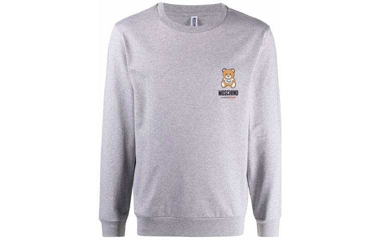MOSCHINO FW21 Teddy Bear Graphic Sweatshirt Men’s Grey A1811-8126-0489