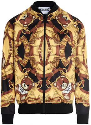 Moschino FW21 Teddy Bear Printed Yellow Jacket Men’s Fashion Outerwear J1705-5229-1555 Order Moschino FW21 Teddy Bear Printed Yellow Jacket Men’s Fashion Outerwear J1705-5229-1555