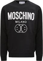 Order MOSCHINO FW22 黑色標誌印花長袖圓領衛衣 A1719-5228-1555