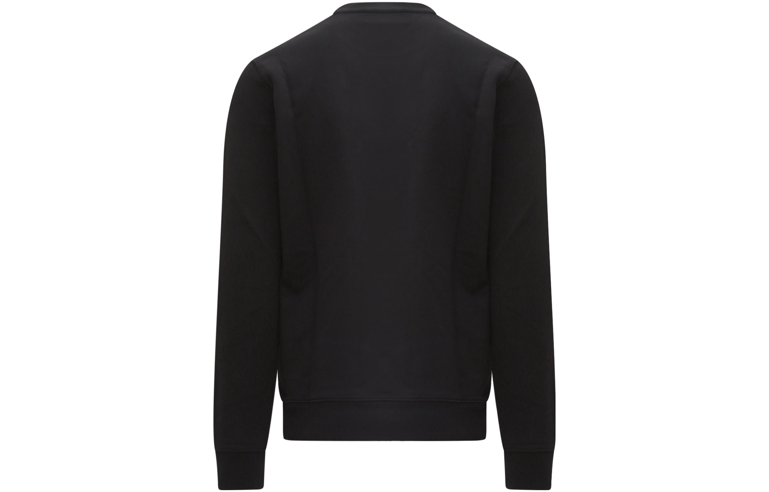 Lookbook 모스키노 FW22 블랙 로고 프린트 크루넥 스웨트셔츠 긴소매. A1719-5228-1555