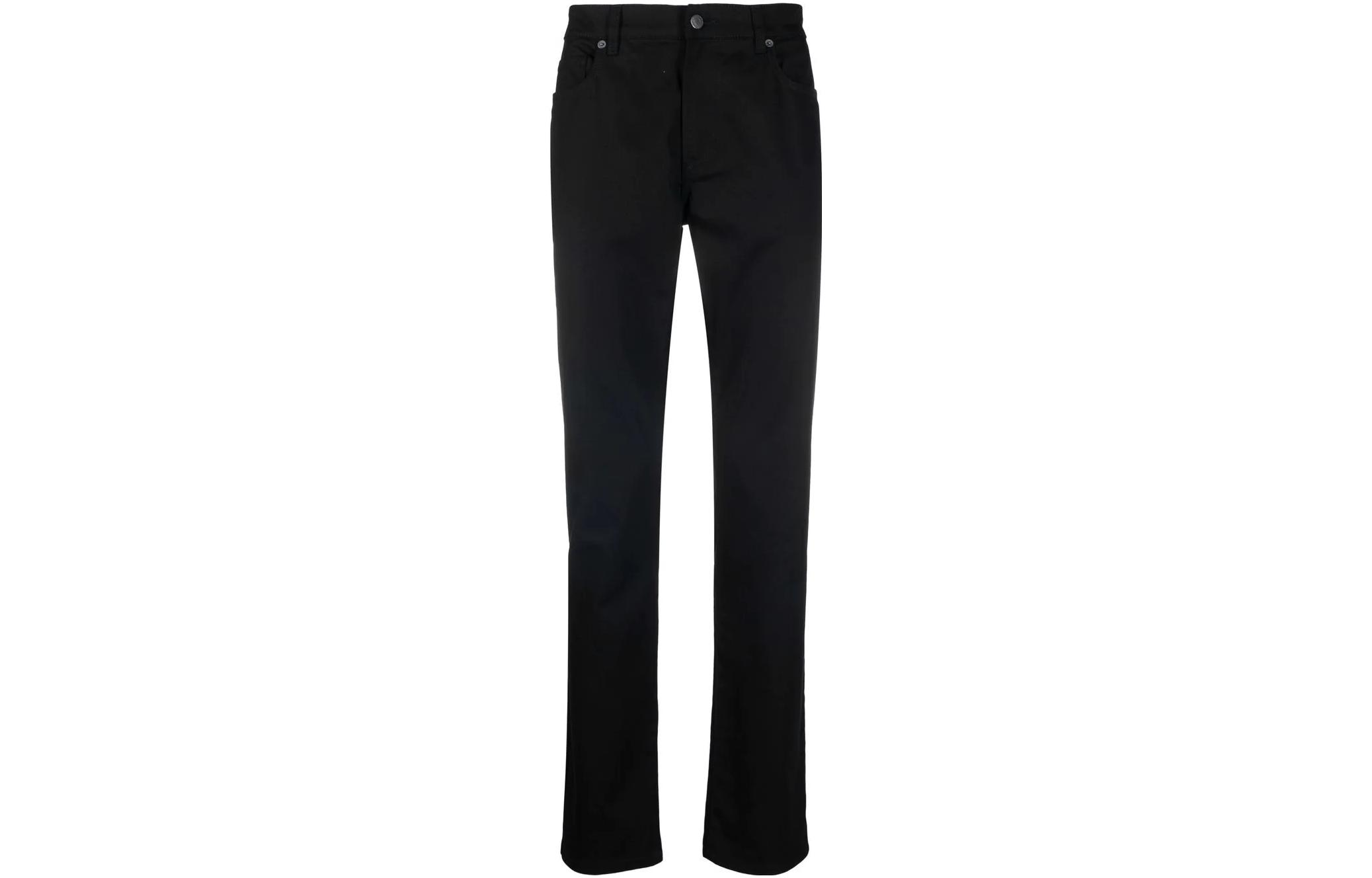 Order 모스키노 FW22 블랙 로고 스트레이트 레그 캐주얼 팬츠 A0341-2021-0555