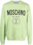 Order MOSCHINO FW22淡绿色标志印花套头卫衣。 J1726-7028-1397
