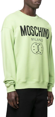 MOSCHINO FW22淡绿色标志印花套头卫衣。 J1726-7028-1397 Purchase MOSCHINO FW22淡绿色标志印花套头卫衣。 J1726-7028-1397